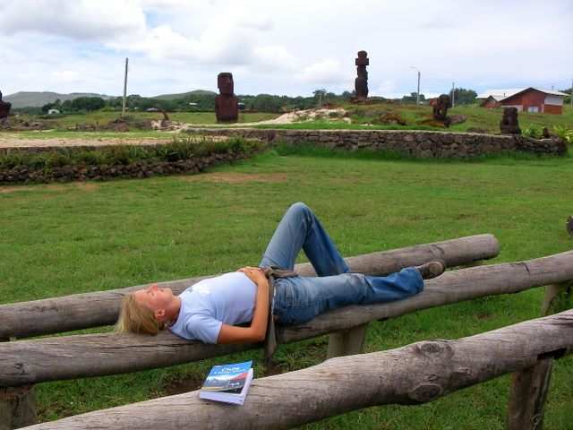 Kurze Pause, denn die Flugerfahrung mit LAN Chile war eher anstrengender Natur.