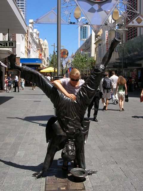 Fussgaengerzone in Perth.
