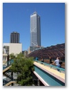 Zwischen Northbridge und Downtown liegt der Bahnhof.