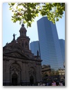 Wieder draussen, auf dem zentralen Platz in Santiago.