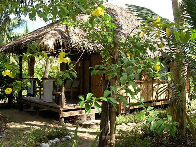 Unser Bungalow im Zentrum des Dorfes.