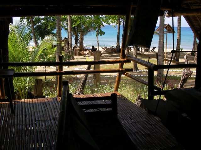 Meer- und Haengemattenblick.