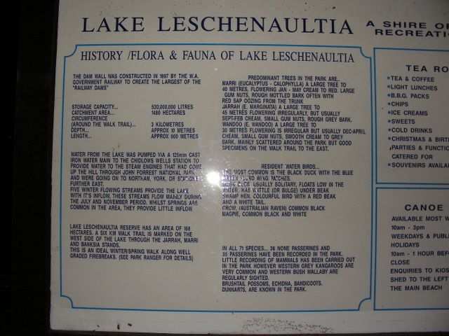 Die letze Nacht verbringen wir am Lake Leschenaultia, dicht bei Perth!