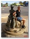 Ankunft in Kalgoorlie-Border! Erstmal im Schatten ausruhen!