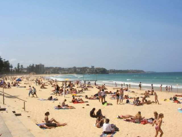 Auch hier gibts Strand: den Manly Beach.