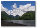 Der lokale Strand entsprach nicht wirklich dem Leitbild eines Suedseeparadieses.