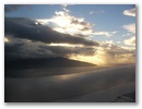Schliesslich morgendlicher Anflug auf Tahiti.