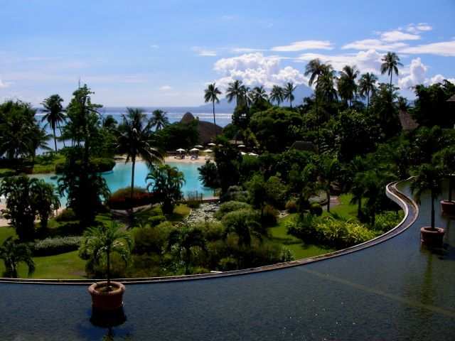 Blick aus unserem Hotelzimmer.