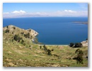 Across the lake, the deep blue lake...