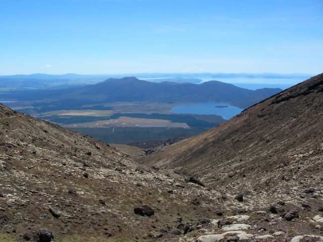 In Richtung von Lake Taupo.