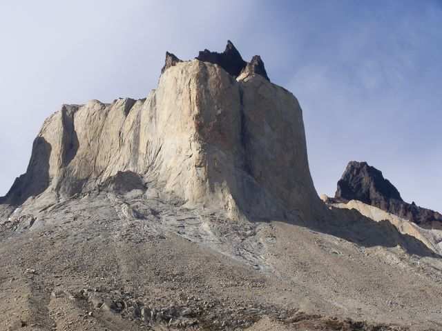 Mit freiem Blick auf die Berge,